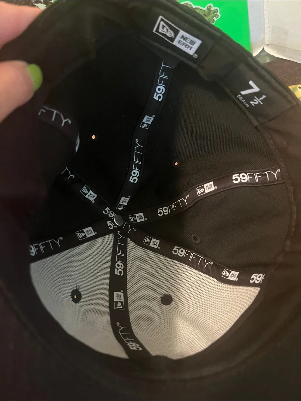 #2647**Black Embroidered Yin Yang Baseball Cap
